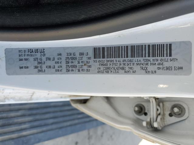 2020 RAM 1500 LIMITED 1C6RREHTXLN274961
