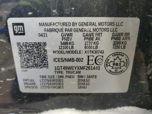 2021 GMC SIERRA K35 - 1GT49WEYXMF261440