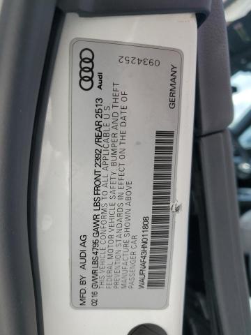 2017 AUDI A4 PRESTIG WAUFNAF43HN011808