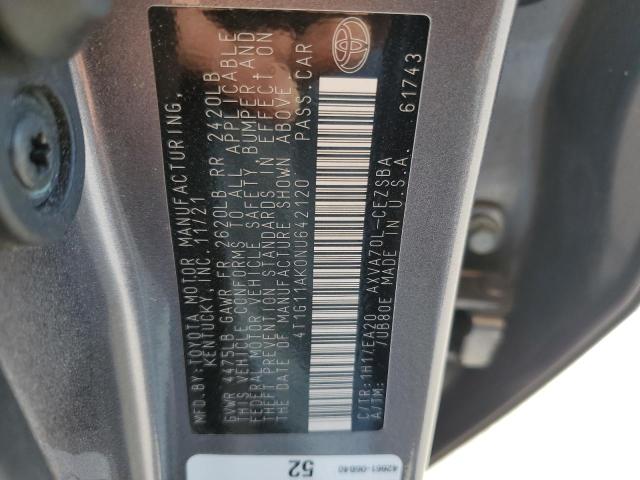 2022 TOYOTA CAMRY SE - 4T1G11AK0NU642120