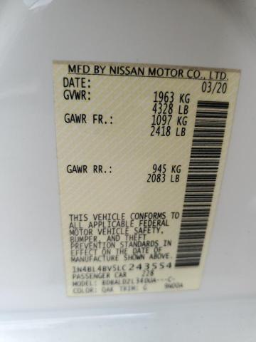 2020 NISSAN ALTIMA S - 1N4BL4BV5LC243554
