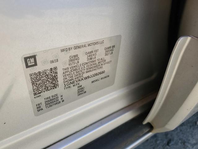 2018 CHEVROLET TRAVERSE H 1GNEVKKW9JJ282680