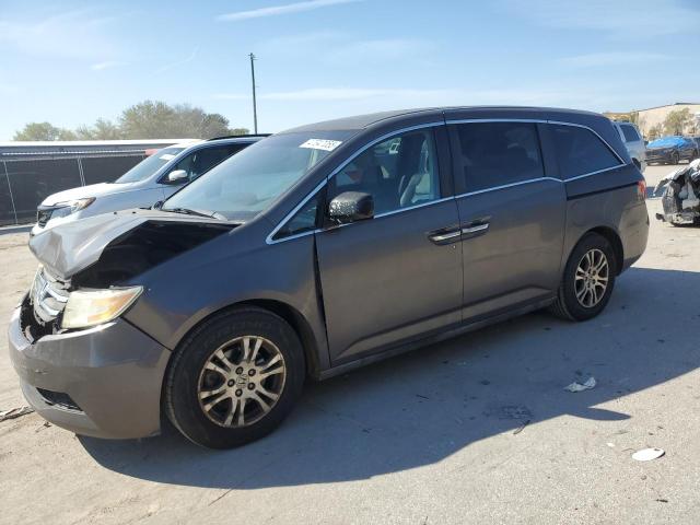 HONDA ODYSSEY EX 2011 gray  gas 5FNRL5H68BB049469 photo #1