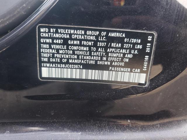 2018 VOLKSWAGEN PASSAT S - 1VWAA7A38JC023574