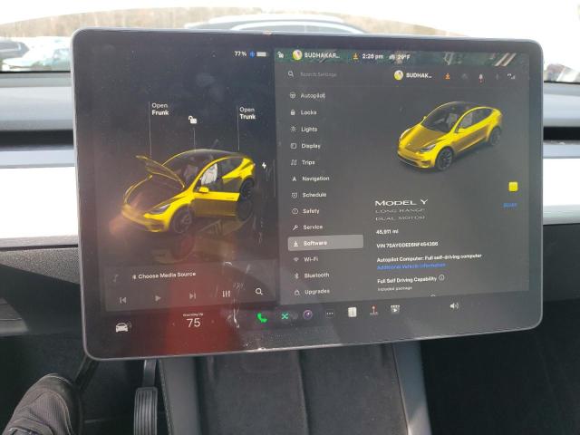 2022 TESLA MODEL Y - 7SAYGDEE6NF454386
