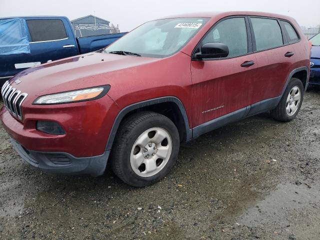 JEEP CHEROKEE S 2015 red 4dr spor gas 1C4PJLAB4FW525579 photo #1