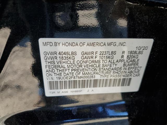2021 ACURA ILX PREMIU 19UDE2F87MA000283