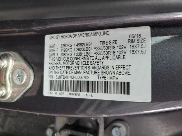 2017 ACURA RDX ADVANC 5J8TB4H70HL006702