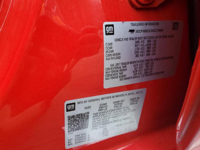 3GCPWBEK3NG174845 2022 CHEVROLET ALL Models