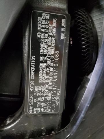 2022 SUZUKI GSX-R600 JS1GN7FA4N7101088