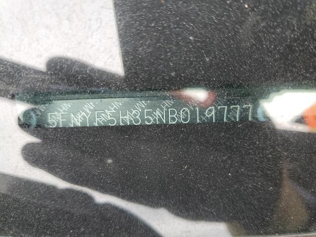 2022 HONDA PILOT SPOR 5FNYF5H35NB019777