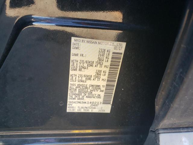 2017 NISSAN MURANO S - 5N1AZ2MG3HN140213