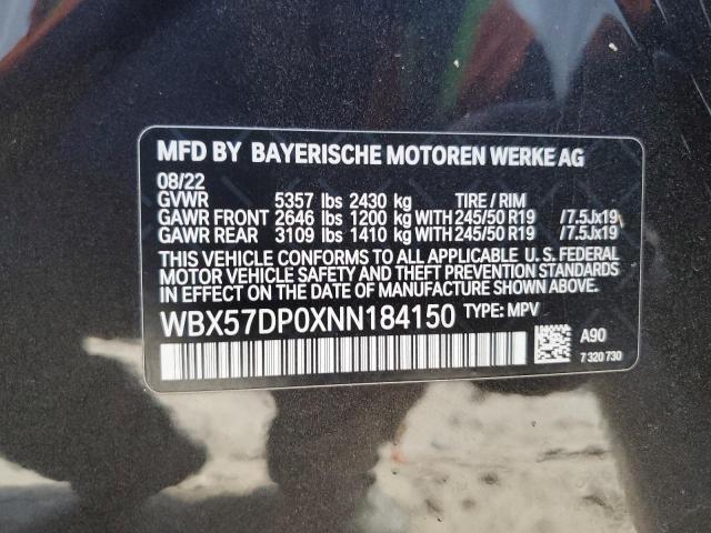 2022 BMW X3 XDRIVE3 - WBX57DP0XNN184150