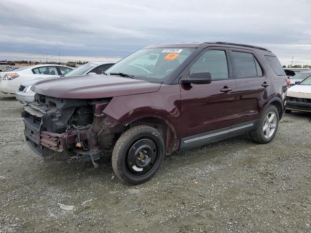 FORD EXPLORER X 2019 maroon  gas 1FM5K7D85KGA22316 photo #1