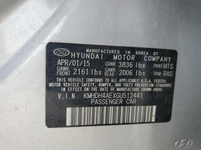 2016 HYUNDAI ELANTRA SE - KMHDH4AEXGU512441