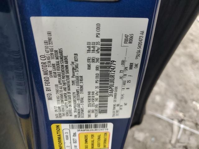 2018 FORD FUSION SE - 3FA6P0LU0JR124779