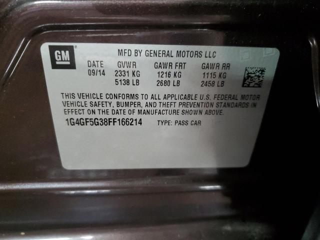 2015 BUICK LACROSSE P - 1G4GF5G38FF166214