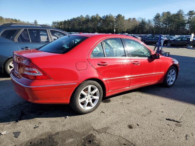 MERCEDES-BENZ C 350 4MAT 2007 red sedan 4d gas WDBRF87H47F901393 photo #4