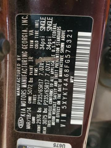 2015 KIA SORENTO LX - 5XYKT4A68FG576321