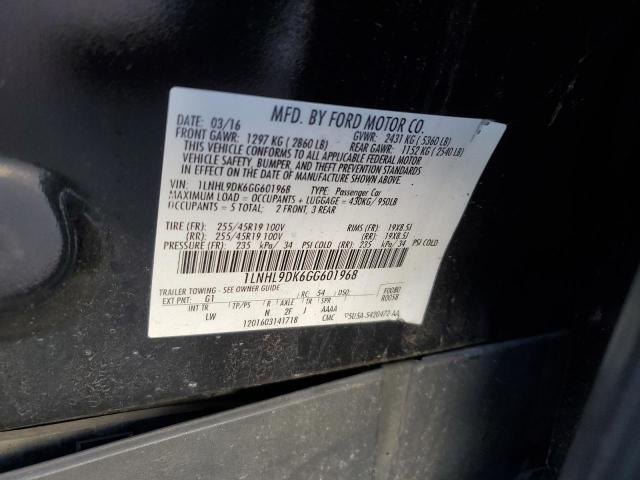 2016 LINCOLN MKS 1LNHL9DK6GG601968