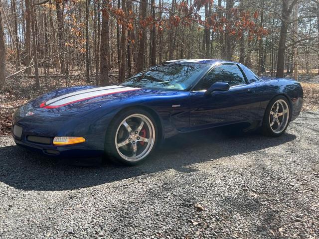 CHEVROLET CORVETTE Z 2004 blue coupe gas 1G1YY12S945126732 photo #1