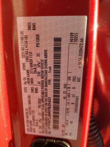 2024 FORD F150 PLATI 1FTFW7L88RFB25423