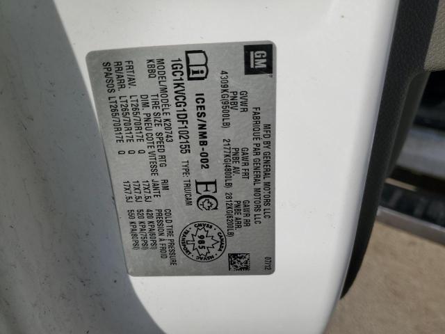 2013 CHEVROLET SILVERADO - 1GC1KVCG1DF102155