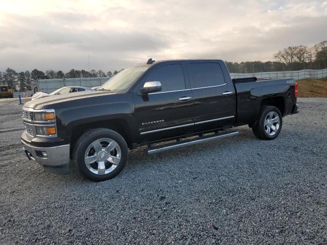 CHEVROLET SILVERADO 2015 black crew pic gas 3GCUKSEC1FG149290 photo #1