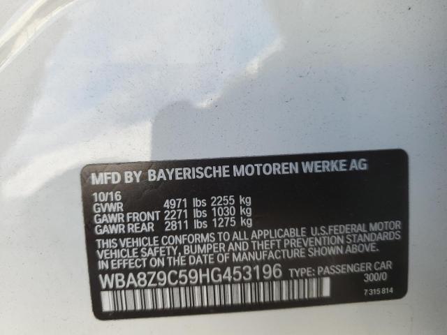 2017 BMW 330 XIGT WBA8Z9C59HG453196