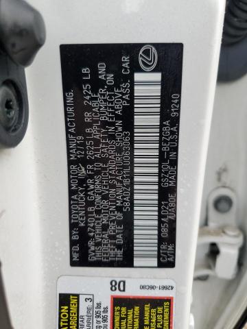 2020 LEXUS ES 350 - 58ADZ1B11LU063063