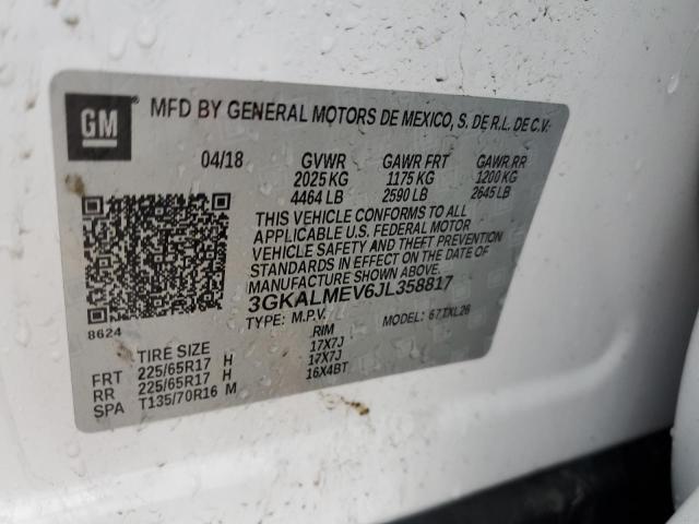 2018 GMC TERRAIN SL 3GKALMEV6JL358817