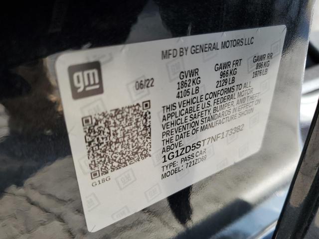 2022 CHEVROLET MALIBU LT - 1G1ZD5ST7NF173382
