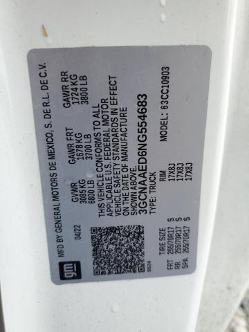 3GCNAAED6NG554683 2022 CHEVROLET ALL Models