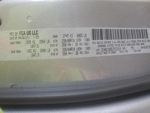 2020 CHRYSLER PACIFICA L - 2C4RC1GG5LR151918