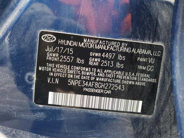 2016 HYUNDAI SONATA SPO - 5NPE34AF8GH272543