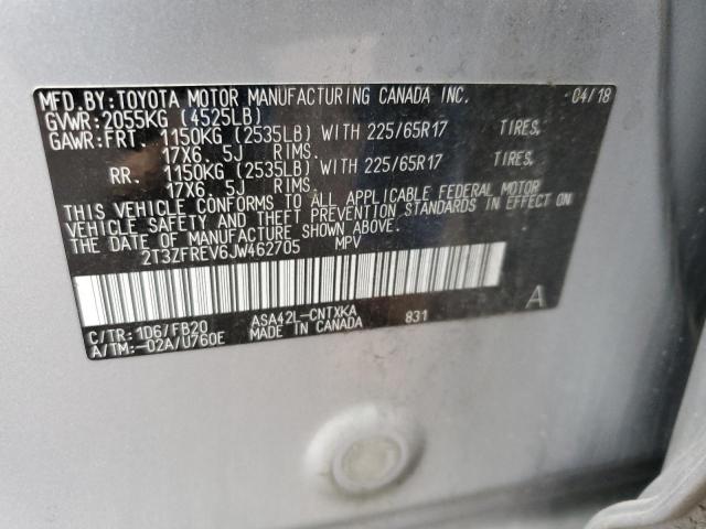 2018 TOYOTA RAV4 LE - 2T3ZFREV6JW462705