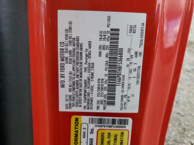2015 FORD MUSTANG - 1FA6P8TH8F5366800