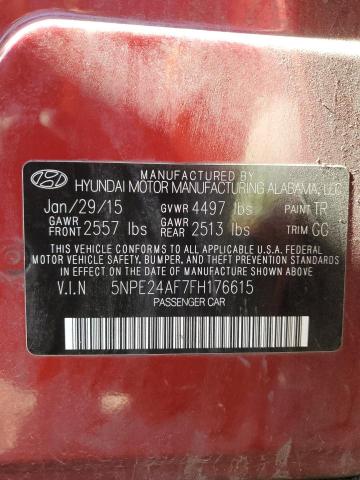 2015 HYUNDAI SONATA SE - 5NPE24AF7FH176615