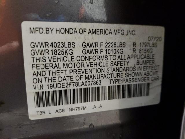 2020 ACURA ILX PREMIU - 19UDE2F78LA007863