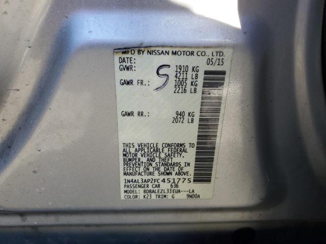 2015 NISSAN ALTIMA 2.5 - 1N4AL3AP2FC451775