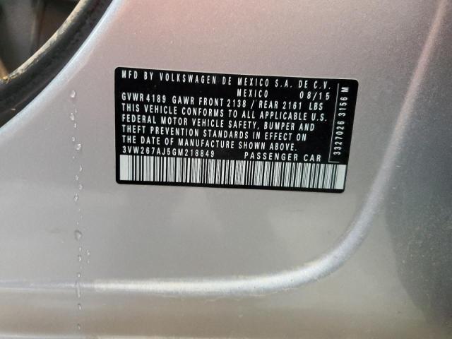 2016 VOLKSWAGEN JETTA S - 3VW267AJ5GM218849