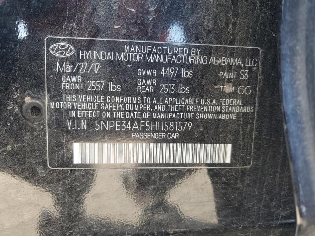 2017 HYUNDAI SONATA SPO - 5NPE34AF5HH581579