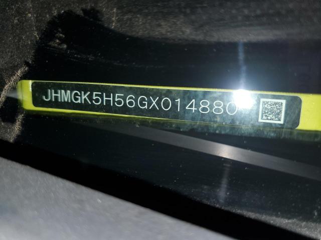 2016 HONDA FIT JHMGK5H56GX014880