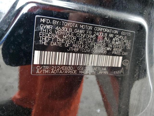 2015 LEXUS IS 250 JTHBF1D26F5069908