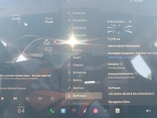 2024 TESLA MODEL 3 - 5YJ3E1ET1RF834915
