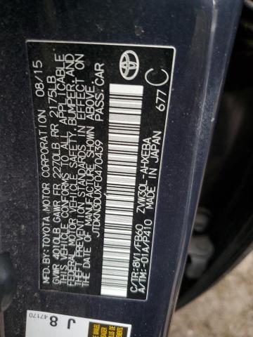 2015 TOYOTA PRIUS - JTDKN3DUXF0470439