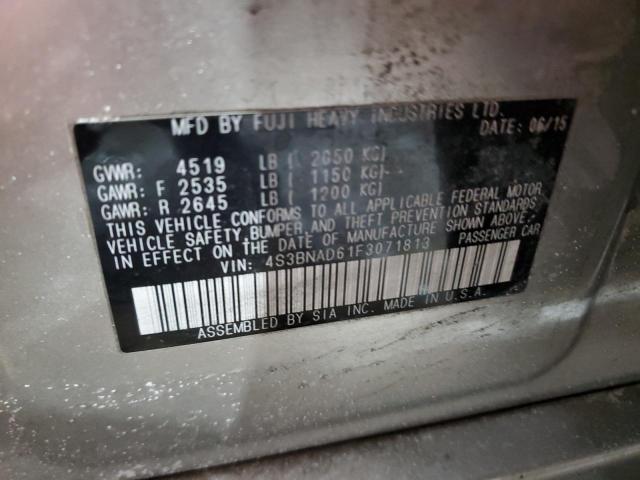 2015 SUBARU LEGACY 4S3BNAD61F3071813