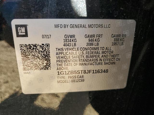 2018 CHEVROLET MALIBU LS - 1G1ZB5ST8JF116348