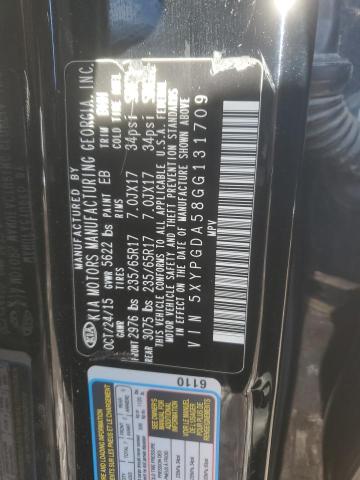 2016 KIA SORENTO LX - 5XYPGDA58GG131709