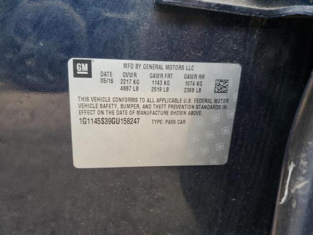 2016 CHEVROLET IMPALA LTZ - 1G1145S39GU158247